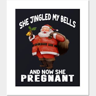 Christmas Pregnancy Announcement Shirts 2019 Posters and Art